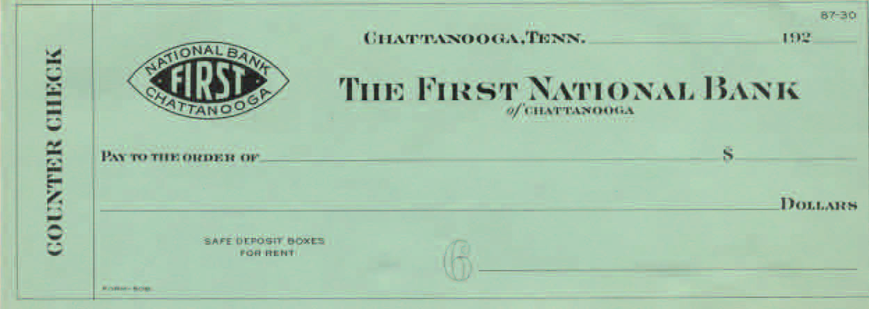 1st National Bank unissued 192_